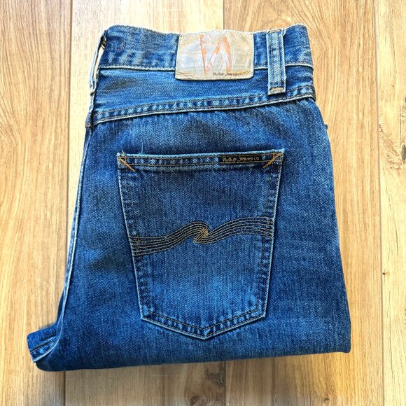 Nudie Steady Eddie II - Stormy Selvage Denim Jeans - Picture 1 of 4